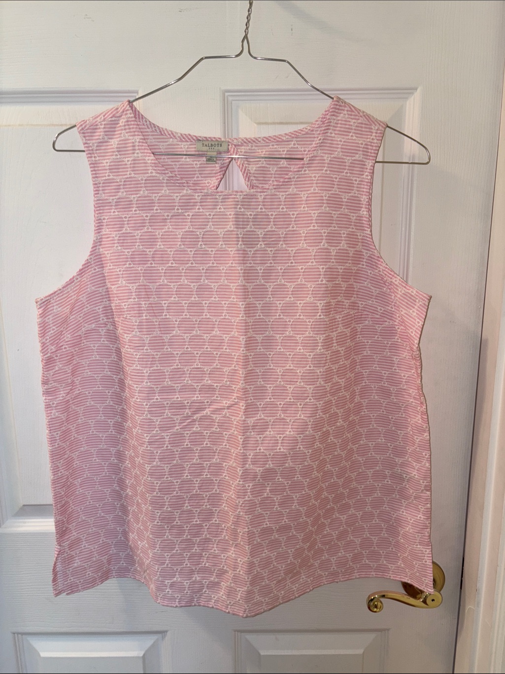 Cotton Seersucker Pinstripe Blouse